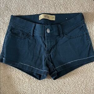 Hollister Black Jean Shorts Classic Style